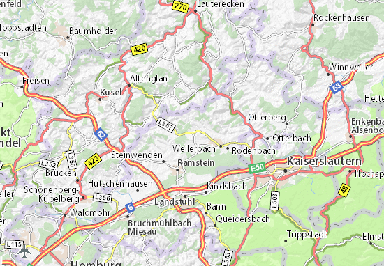 Karte Stadtplan Schwedelbach
