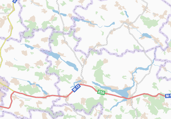 Shrubkiv Map