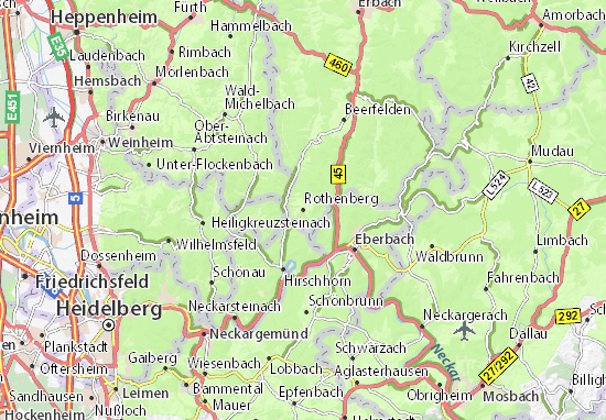 Karte Stadtplan Rothenberg