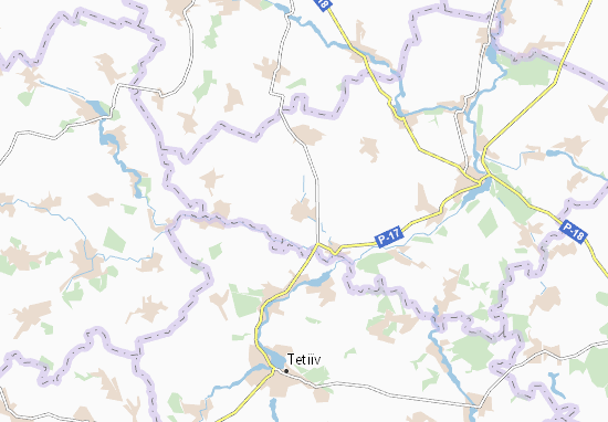 Mapa Rude Selo