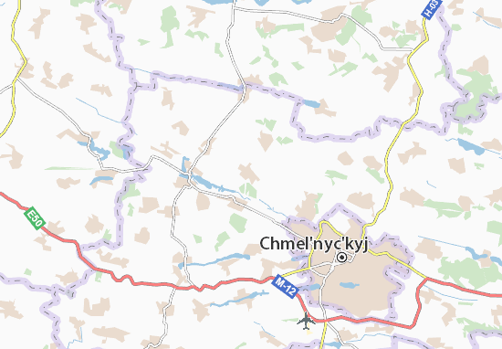 Kaart Plattegrond Ostashky