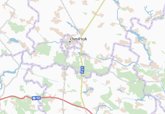 Kaart Plattegrond Shyroka Hreblya