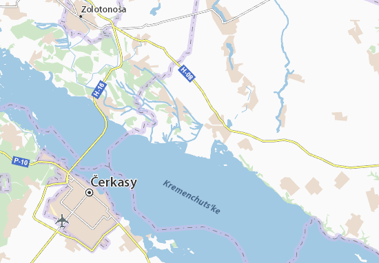 Karte Stadtplan Voronyntsi
