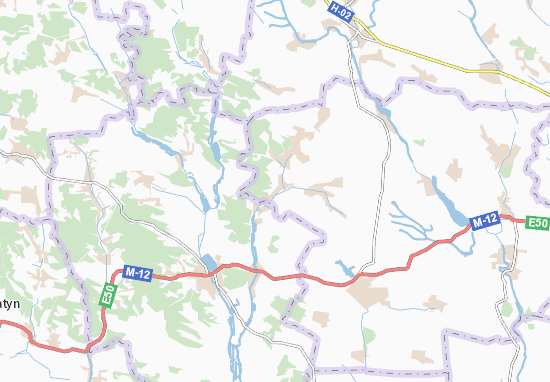 Karte Stadtplan Byshky