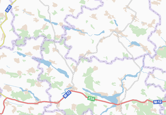 Mapa Lysanivtsi
