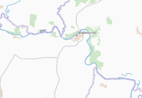Kaart Plattegrond Serafimovič