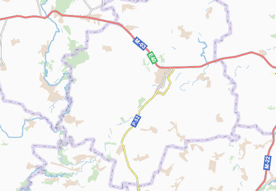 Karte Stadtplan M&#x27;yaken&#x27;kivka