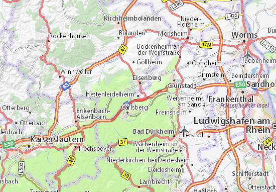 Hettenleidelheim Map