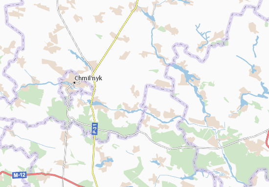 Karte Stadtplan Tomashpil&#x27;