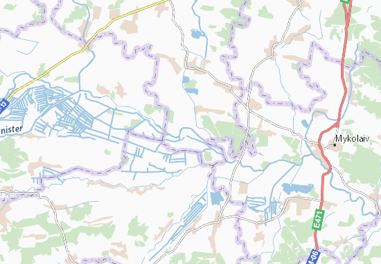 Karte Stadtplan Monastyrets&#x27;