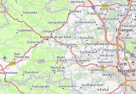 Emskirchen Map
