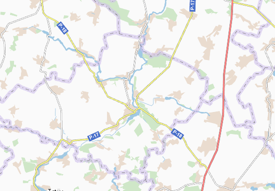 Karte Stadtplan Lohvyn