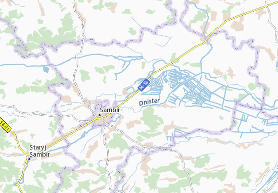 Karte Stadtplan Kalyniv