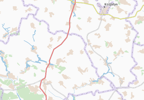 Karte Stadtplan Zalyvanshchyna