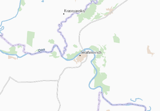 Kaart Plattegrond Serafimovich