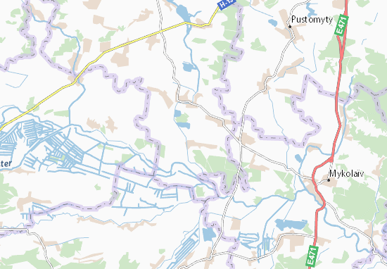Karte Stadtplan Livchytsi