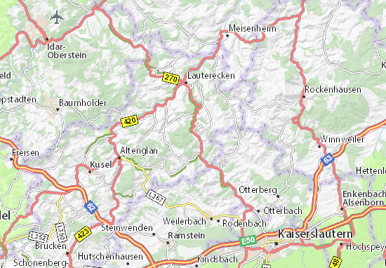 Karte Stadtplan Wolfstein