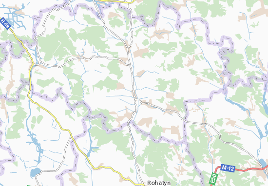 Karte Stadtplan Bryukhovychi