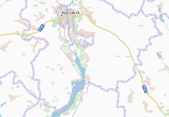 Kaart Plattegrond Hlushkivka