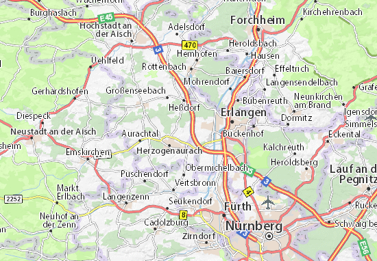 Karte Stadtplan Haundorf