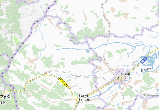 Karte Stadtplan Lyutovys&#x27;ka