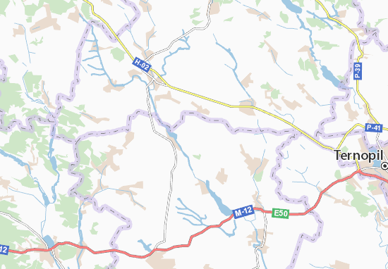 Karte Stadtplan Velyka Plavucha