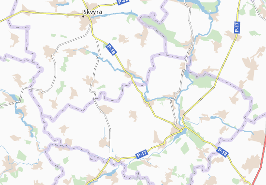 Karte Stadtplan Biliivka