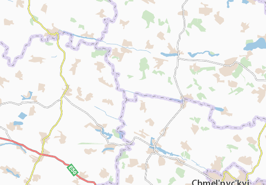 Karte Stadtplan Hovory