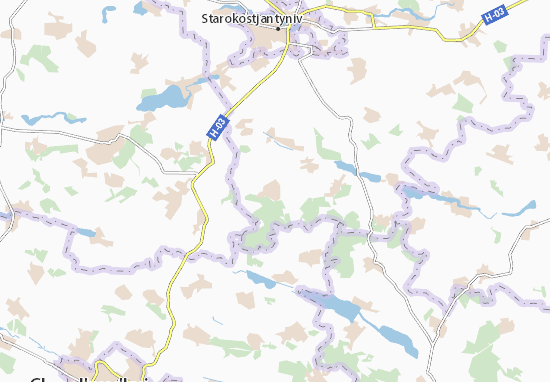Karte Stadtplan Skovorodky