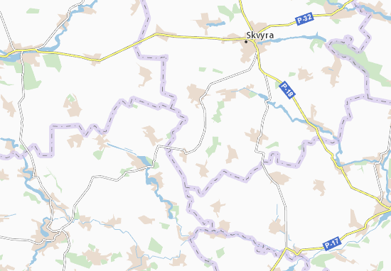 Karte Stadtplan Rybchyntsi