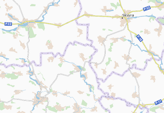 Karte Stadtplan Snizhna