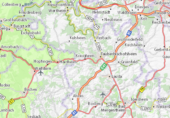 Mapas-Planos Königheim