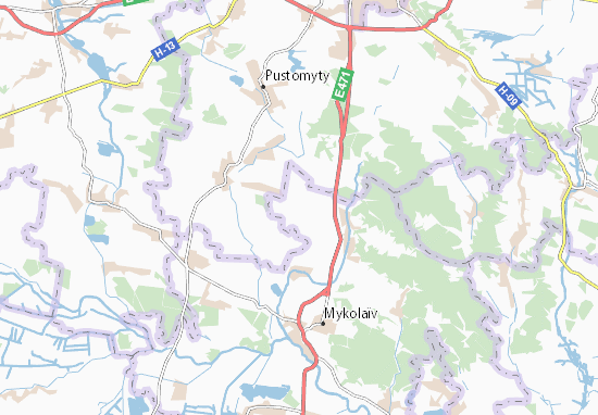 Karte Stadtplan Dobryany