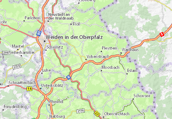 Karte Stadtplan Vohenstrauß