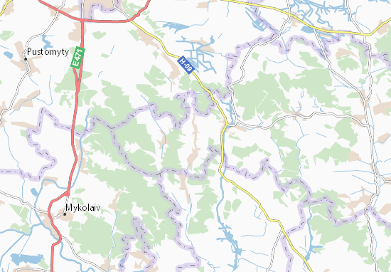 Velyki Hlibovychi Map