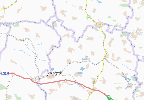Karte Stadtplan Yakhnivtsi