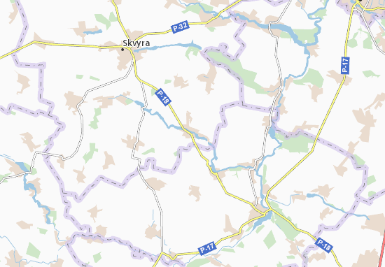 Karte Stadtplan Antoniv