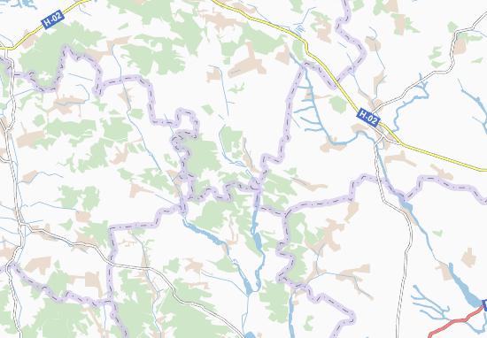 Mapa Bibshchany