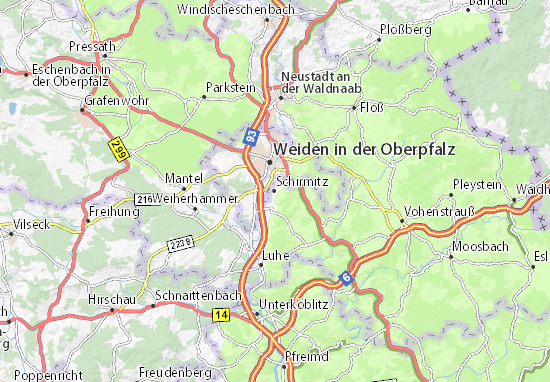 Karte Stadtplan Schirmitz