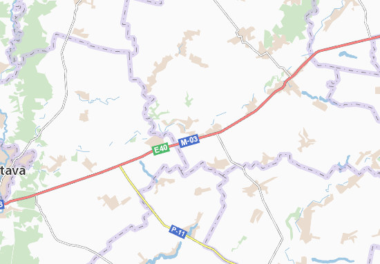 Karte Stadtplan Zelenkivka