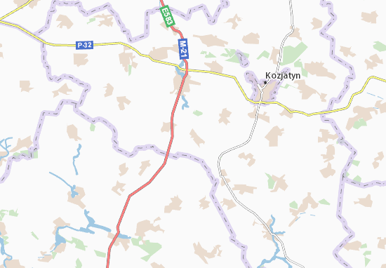Karte Stadtplan Kumanivka