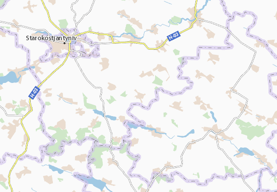 Kaart Plattegrond Illyashivka