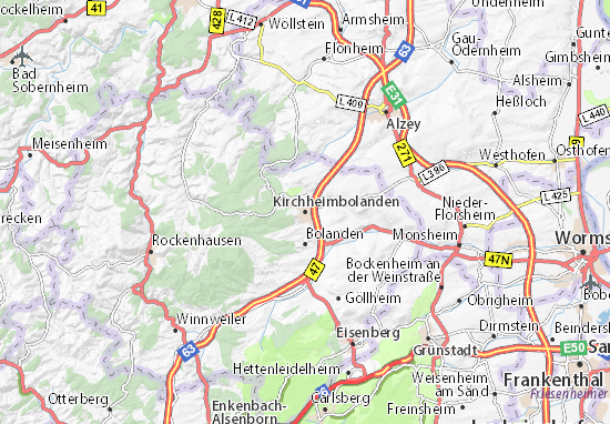 Mapas-Planos Kirchheimbolanden