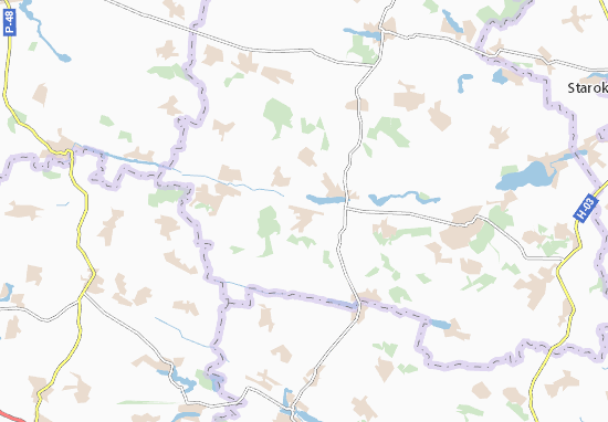 Karte Stadtplan Zasluchne