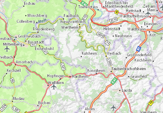 Mapas-Planos Külsheim