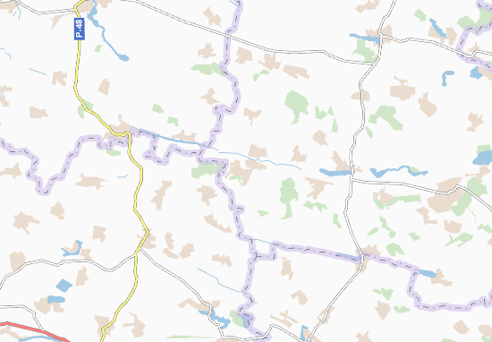Karte Stadtplan Velyki Zozulyntsi