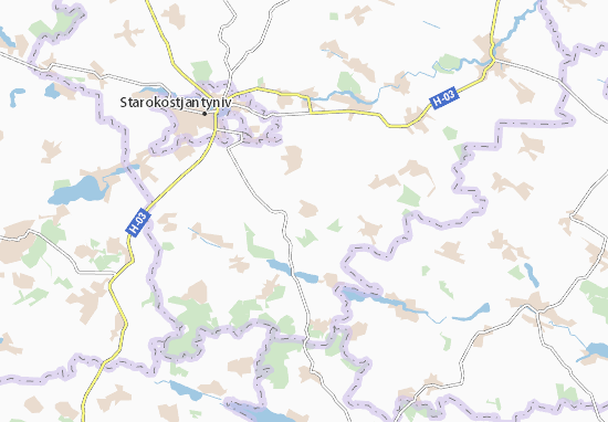 Karte Stadtplan Verborodyntsi