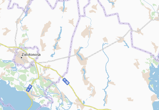 Karte Stadtplan Chornobai