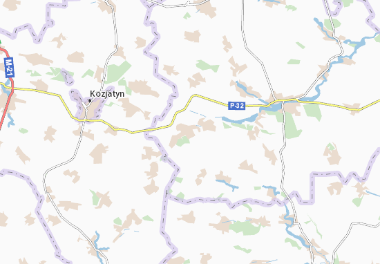 Karte Stadtplan Bilylivka