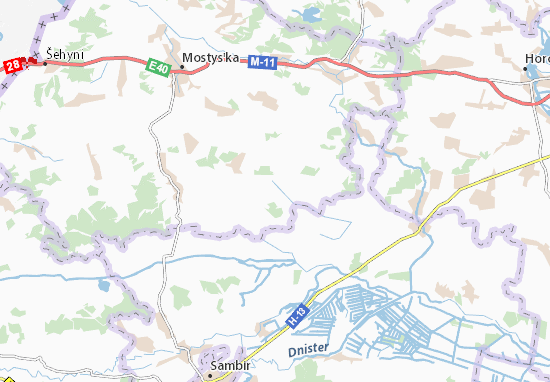 Karte Stadtplan Topil&#x27;nytsya